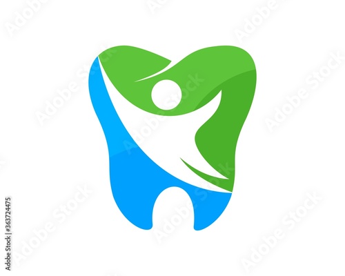 Reach success people inside tooth shape