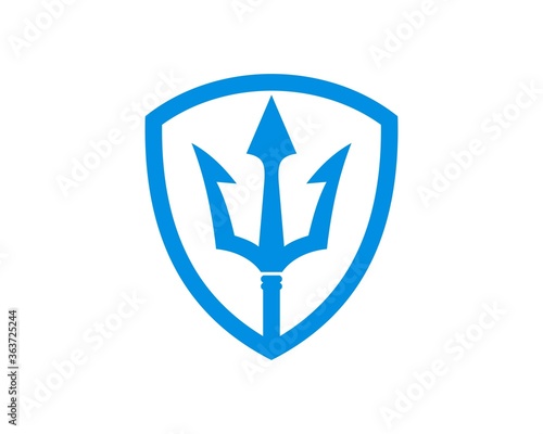 Protection shield with trident inside