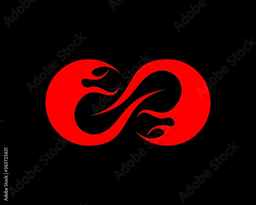 Abstract infinity fire