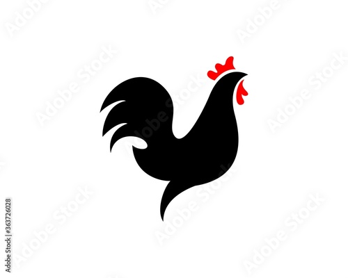 Simple abstract rooster