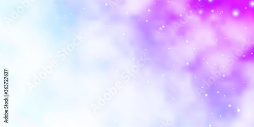 Light Purple vector pattern with abstract stars. Modern geometric abstract illustration with stars. Best design for your ad, poster, banner.
