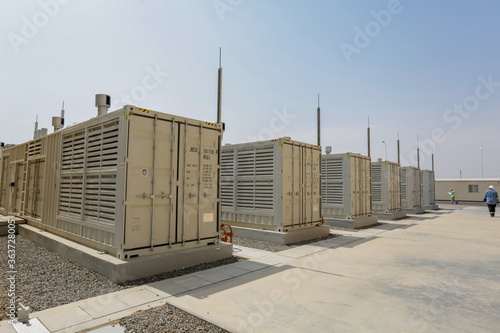 Diesel Generators and electrical switch rooms in the industry manufacturing unit