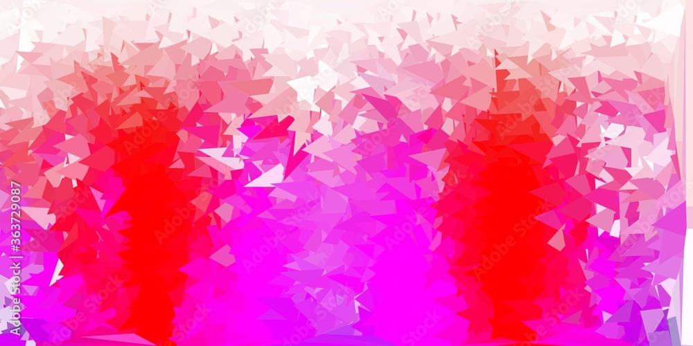 Light purple, pink vector triangle mosaic backdrop. Light purple, pink vector triangle mosaic backdrop.