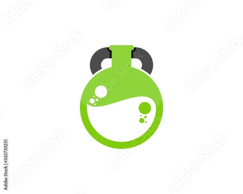 Kettle bell with bottle laboratory