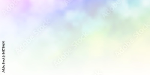 Light Multicolor vector background with clouds. Abstract illustration with colorful gradient clouds. Colorful pattern for appdesign.