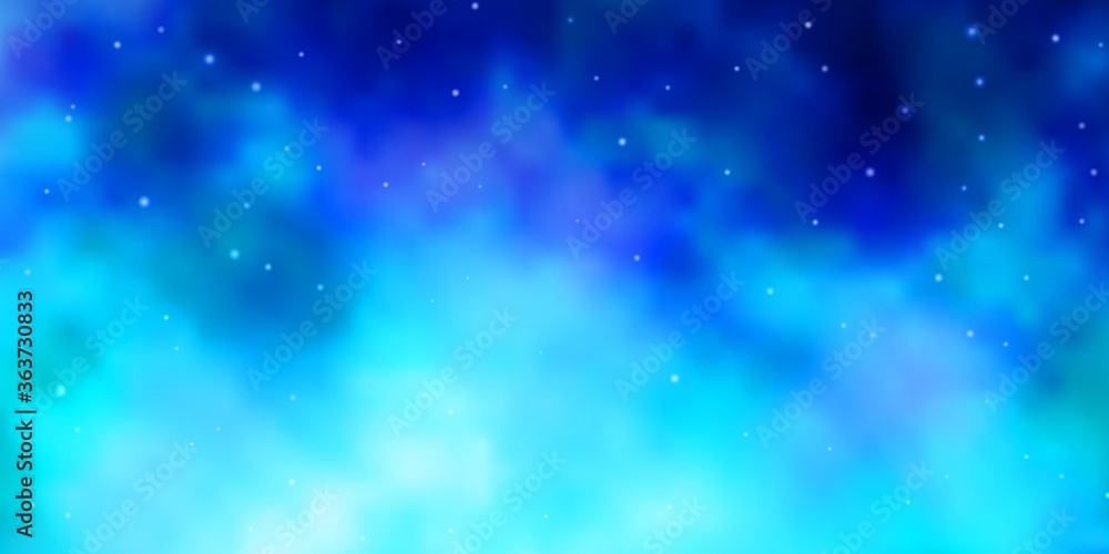 Light BLUE vector template with neon stars. Decorative illustration with stars on abstract template. Pattern for wrapping gifts. Light BLUE vector template with neon stars. Decorative illustration with stars on abstract template. Pattern for wrapping gifts.
