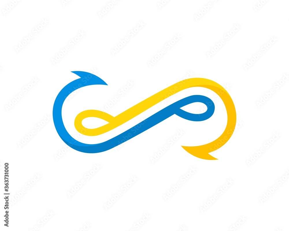 Obraz premium Blue and yellow fishing bait