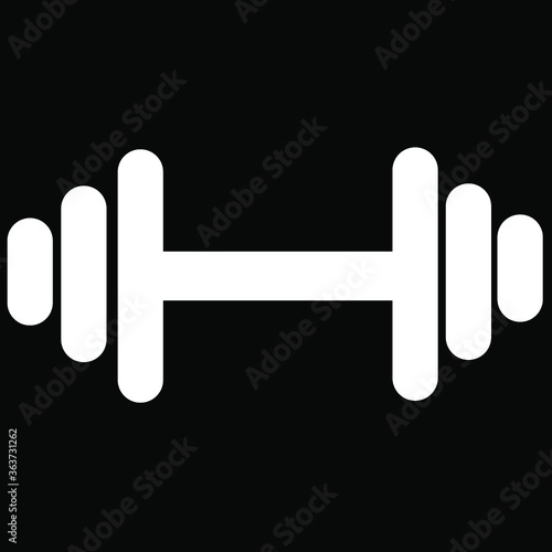 Minimalist dumbells design and editable 