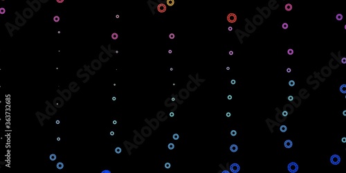 Dark multicolor vector texture with disease symbols.