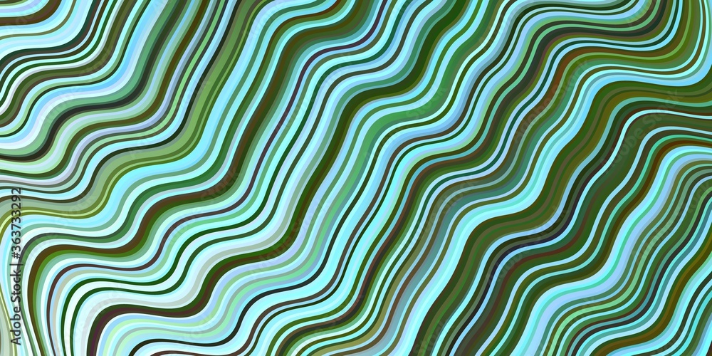 Light Blue, Green vector template with bent lines. Light Blue, Green vector template with bent lines.