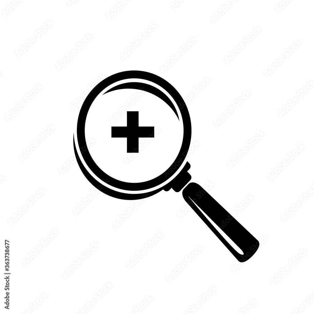 Magnifier Glass Zoom In Black and White Vector Design for Graphic Resources, Template, Icon, Symbol, and Design Magnifier Glass Zoom In Black and White Vector Design for Graphic Resources, Template, Icon, Symbol, and Design