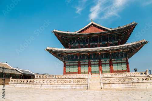 Gyeongbokgung Palace Korean traditional architecture in Seoul, Korea