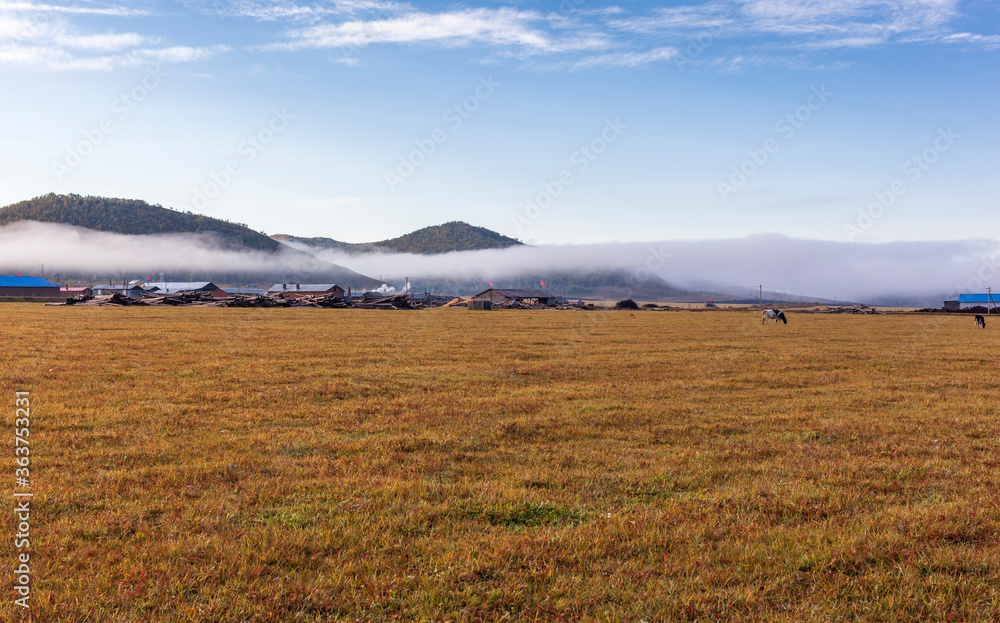 mountain landscape in the morning mountain landscape in the morning