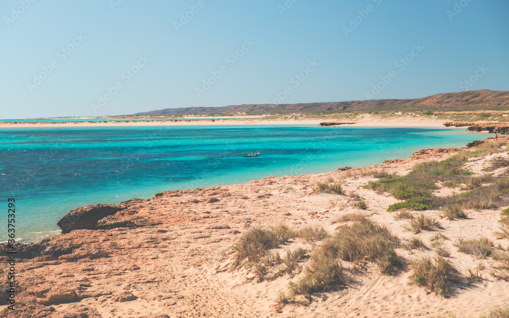 Obraz premium Turquoise water Cape Range National Park, Australia.