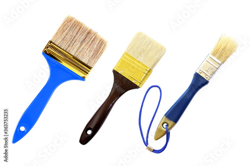 Wallpaper Mural set of paint brush isolated on white Torontodigital.ca