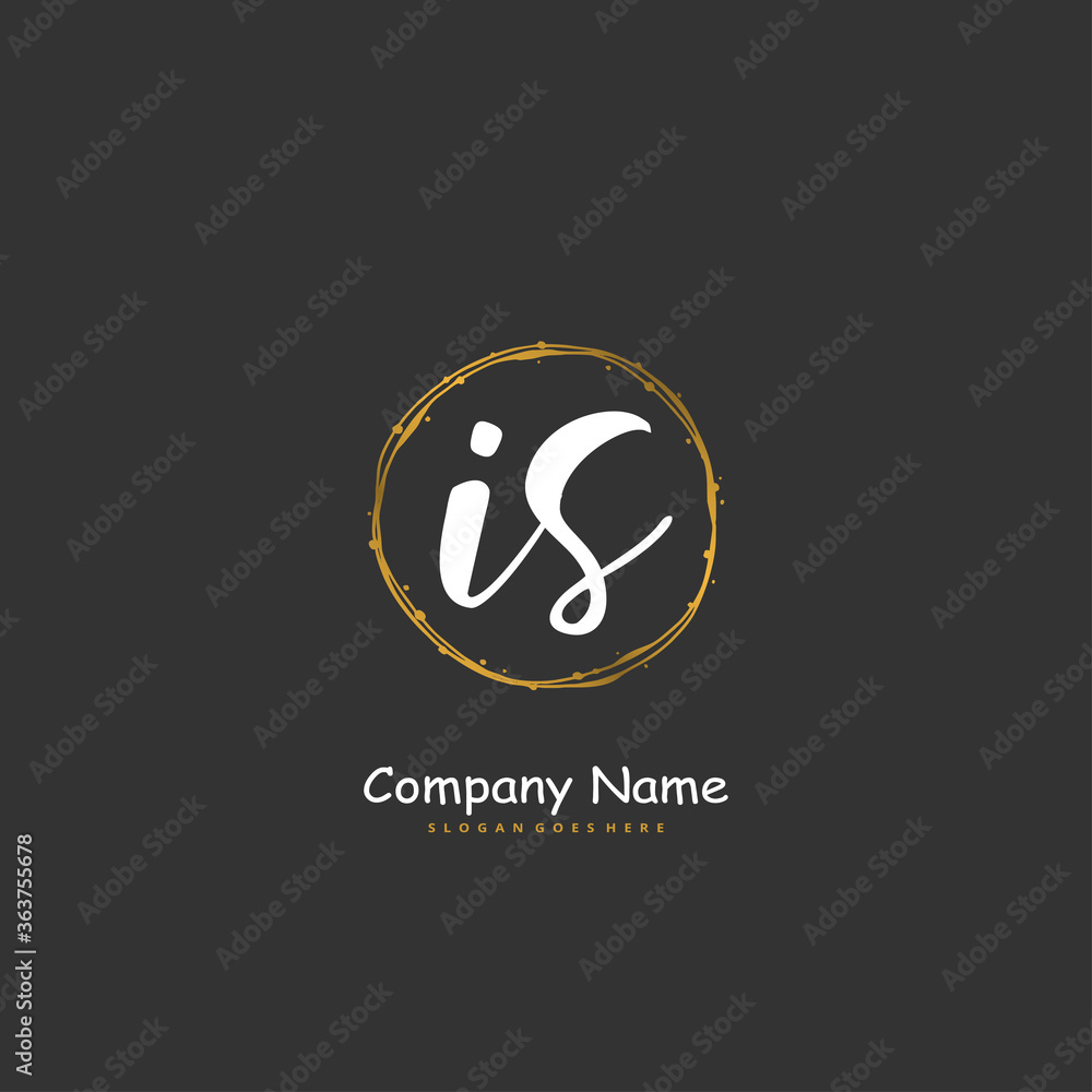 I S IS Initial handwriting and signature logo design with circle. Beautiful design handwritten logo for fashion, team, wedding, luxury logo. I S IS Initial handwriting and signature logo design with circle. Beautiful design handwritten logo for fashion, team, wedding, luxury logo.