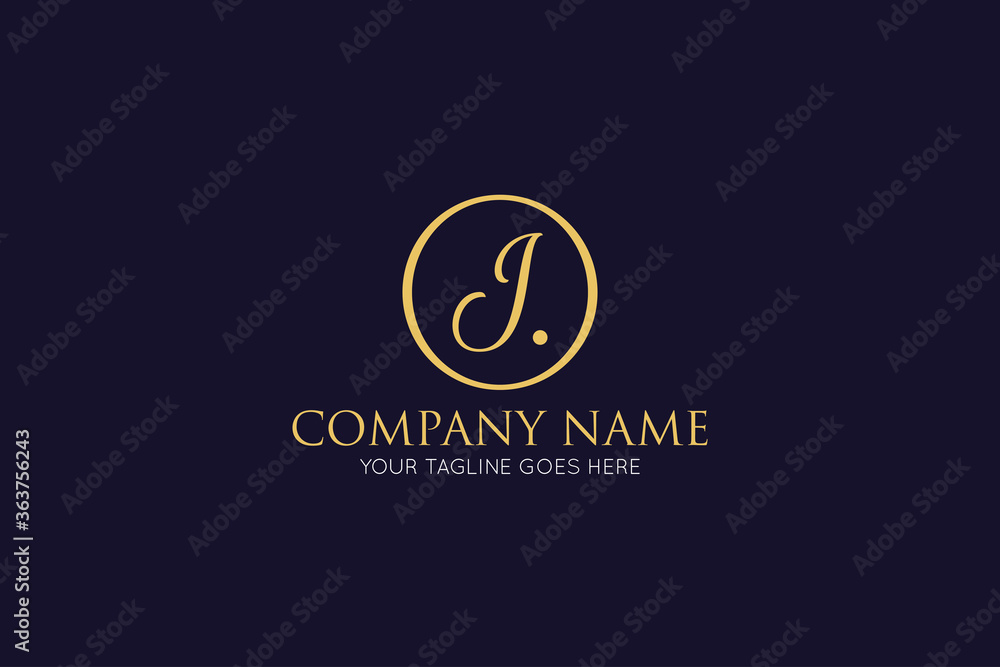 initial letter j luxury logo, icon, symbol vector illustration design template initial letter j luxury logo, icon, symbol vector illustration design template