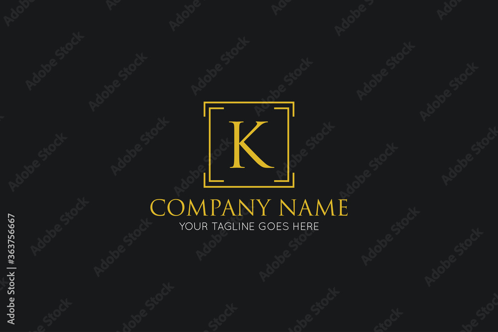 initial letter k luxury logo, icon, symbol vector illustration design template initial letter k luxury logo, icon, symbol vector illustration design template