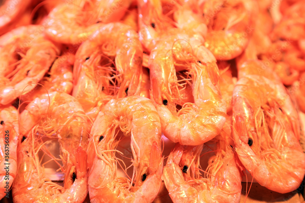 Dried cooked prawn, a traditional Chinese delicacy Dried cooked prawn, a traditional Chinese delicacy