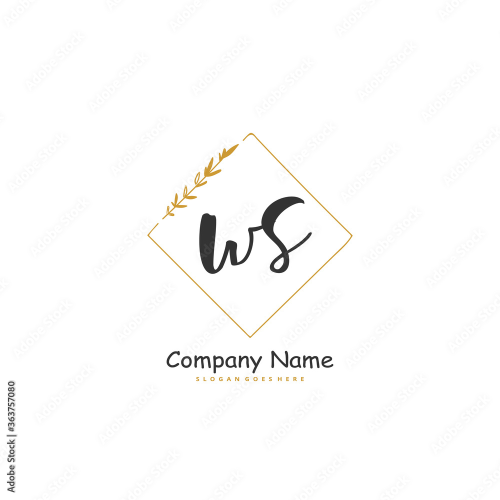 W S WS Initial handwriting and signature logo design with circle. Beautiful design handwritten logo for fashion, team, wedding, luxury logo. W S WS Initial handwriting and signature logo design with circle. Beautiful design handwritten logo for fashion, team, wedding, luxury logo.