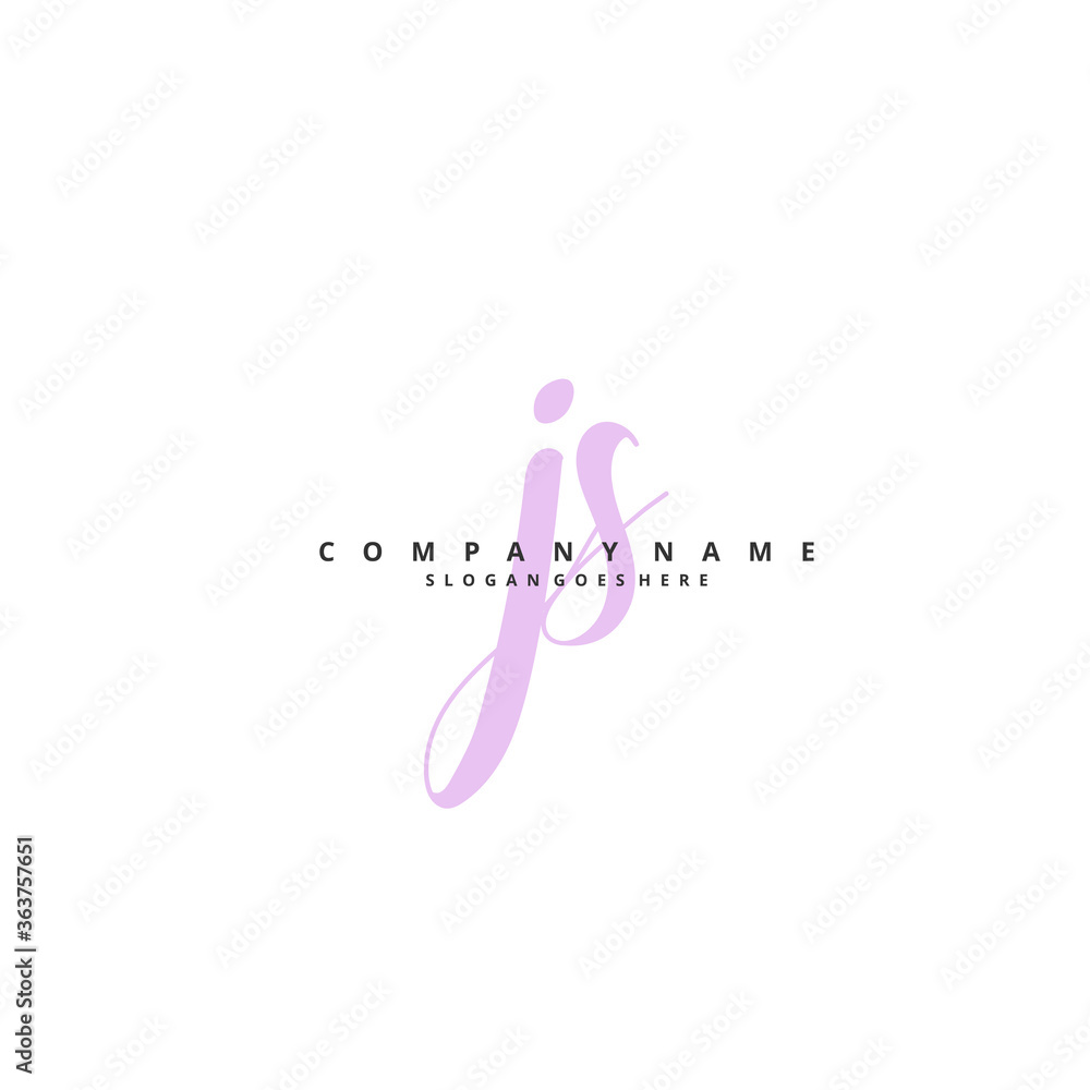 J S JS Initial handwriting and signature logo design with circle. Beautiful design handwritten logo for fashion, team, wedding, luxury logo. J S JS Initial handwriting and signature logo design with circle. Beautiful design handwritten logo for fashion, team, wedding, luxury logo.