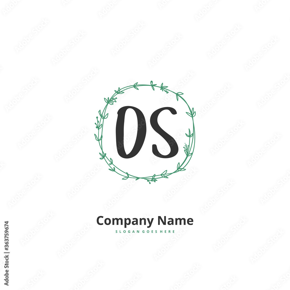 O S OS Initial handwriting and signature logo design with circle. Beautiful design handwritten logo for fashion, team, wedding, luxury logo. O S OS Initial handwriting and signature logo design with circle. Beautiful design handwritten logo for fashion, team, wedding, luxury logo.