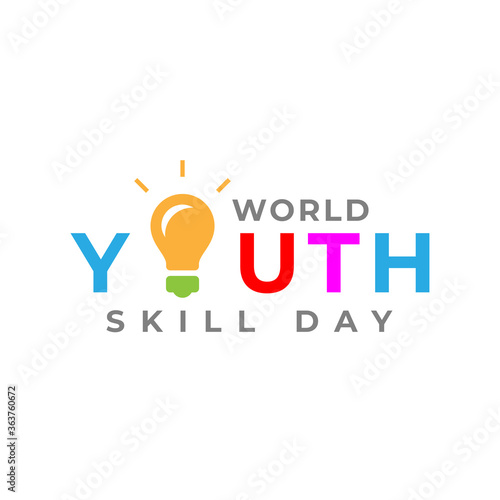 Design for celebrating World Youth Skills Day