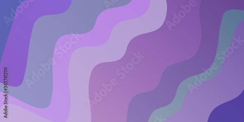 Light Purple vector texture with wry lines. Bright sample with colorful bent lines, shapes. Template for your UI design.