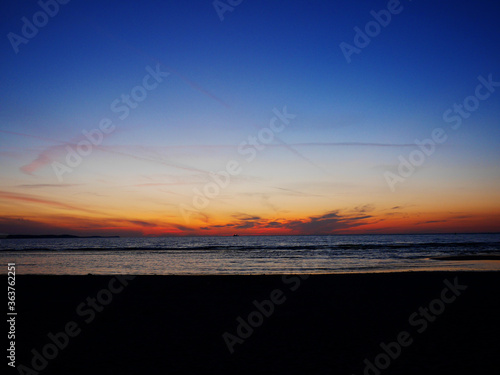 sunset on the beach © karolinaklink