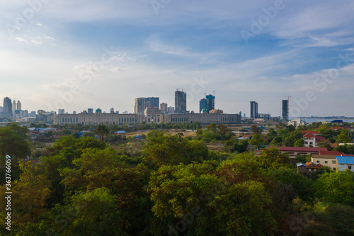 Landscape Phnompenh on sunset - Phnom penh capital - Cambodia © Nhut