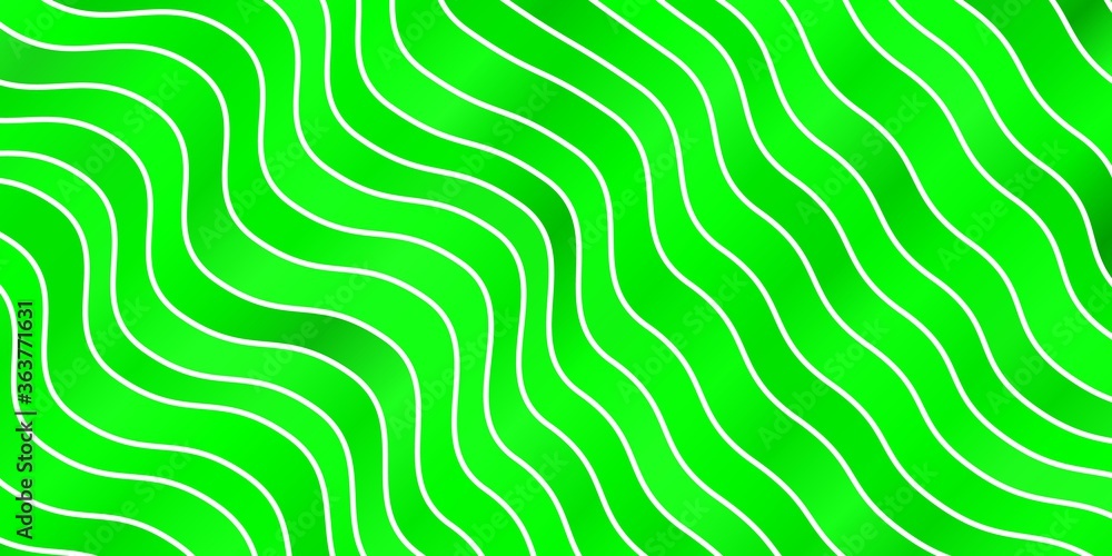 Light Green vector pattern with lines. Gradient illustration in simple style with bows. Best design for your ad, poster, banner.
