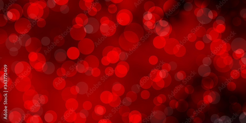Light Pink, Red vector texture with disks. Abstract decorative design in gradient style with bubbles. New template for a brand book. Light Pink, Red vector texture with disks. Abstract decorative design in gradient style with bubbles. New template for a brand book.