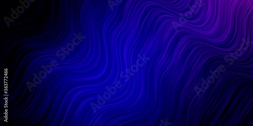 Dark Pink, Blue vector texture with circular arc. Colorful abstract illustration with gradient curves. Pattern for ads, commercials.