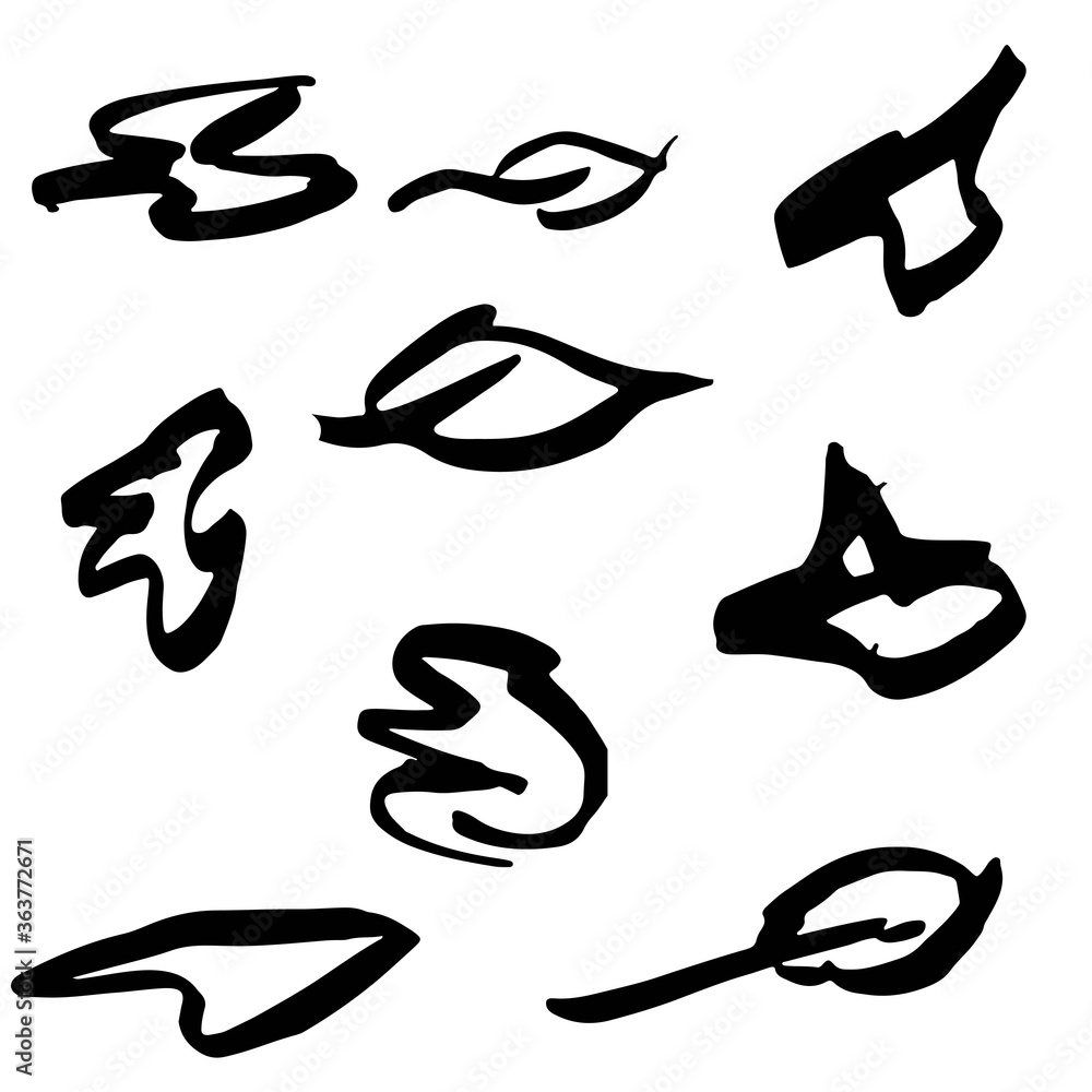 Image of leaves and other abstract background design elements Image of leaves and other abstract background design elements