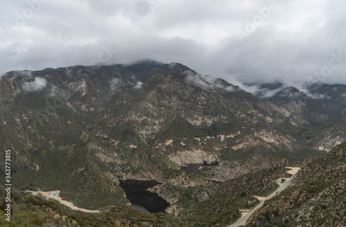 The Big Tujunga Bridge in the Los Angeles National Forest, CA during a Cloudy Morning