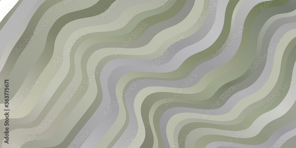 Light Gray vector pattern with curves. Brand new colorful illustration with bent lines. Template for cellphones.