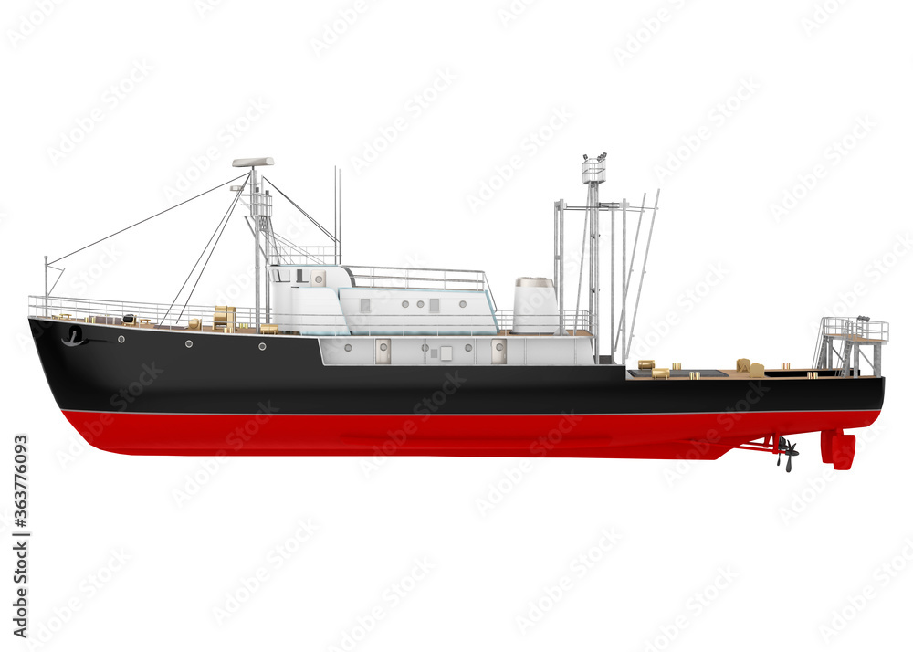 Fototapeta premium Passenger Ship Isolated
