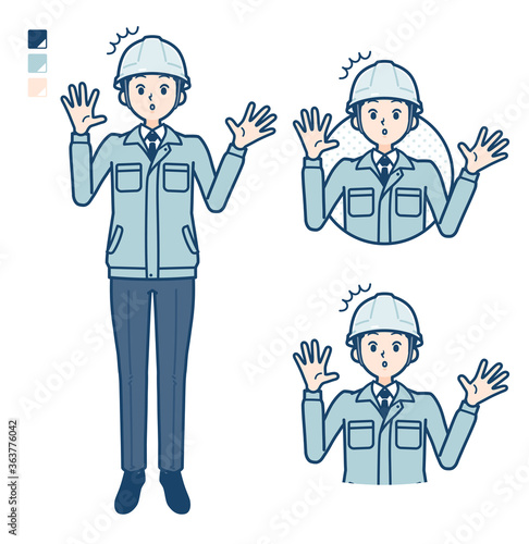simple work wear man_surprise