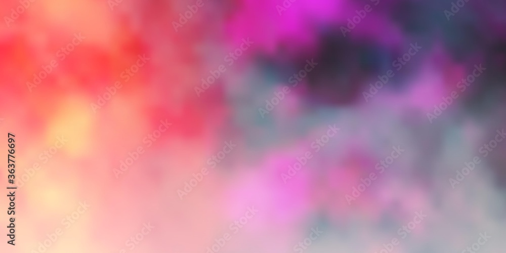 Light Pink, Yellow vector template with sky, clouds. Colorful illustration with abstract gradient clouds. Colorful pattern for appdesign. Light Pink, Yellow vector template with sky, clouds. Colorful illustration with abstract gradient clouds. Colorful pattern for appdesign.