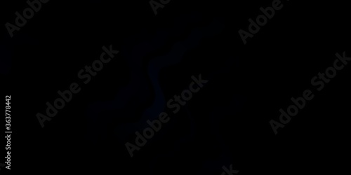 Dark BLUE vector template with wry lines. Colorful abstract illustration with gradient curves. Pattern for ads, commercials.