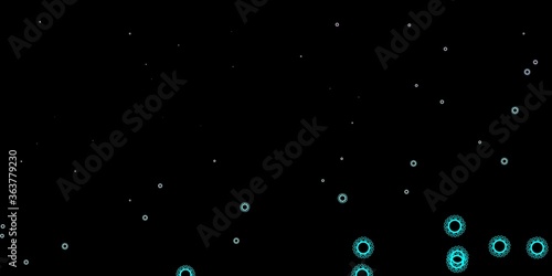 Dark pink, blue vector texture with disease symbols.