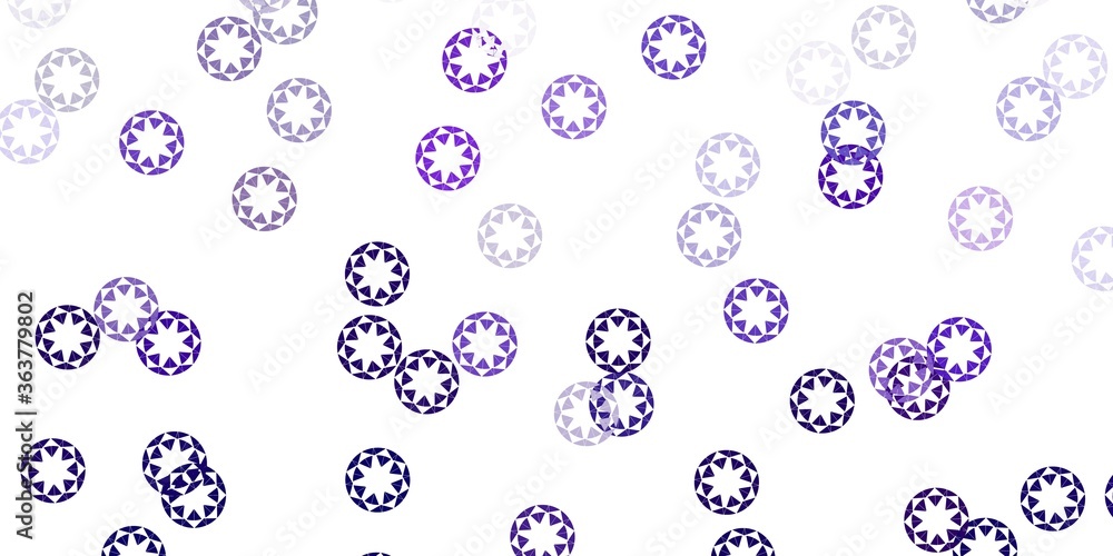 Light purple, pink vector pattern with spheres.
