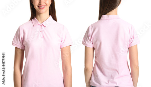 Beautiful young woman in st...