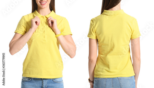 Beautiful young woman in st...