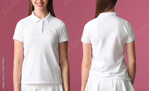 Beautiful young woman dress...