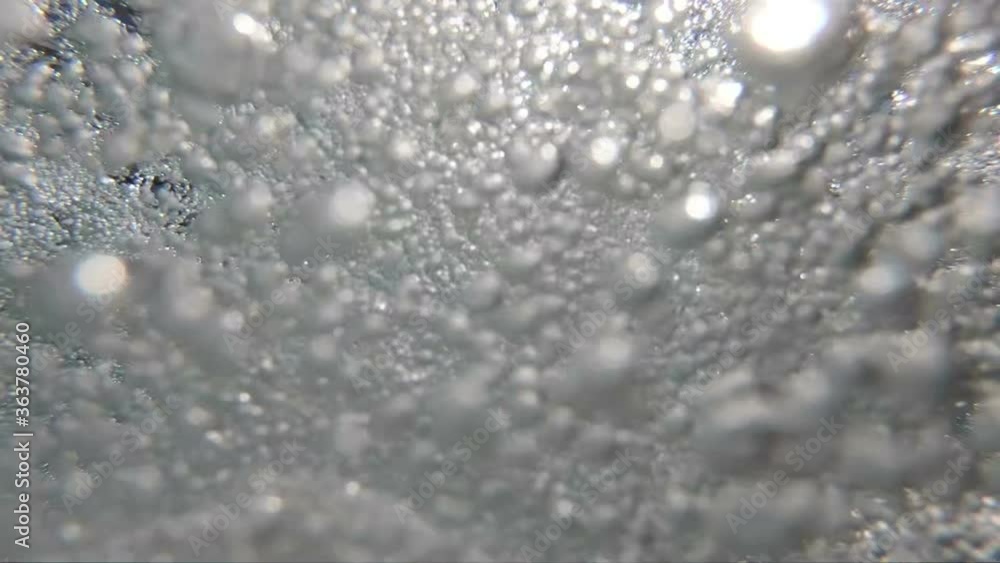 Air bubbles underwater in slow motion 250fps Air bubbles underwater in slow motion 250fps