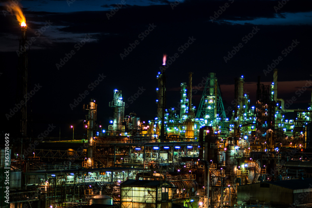 Fototapeta premium 室蘭工場夜景