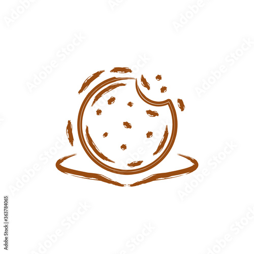 abstract cookies icon illustration vector photo