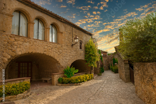 The town of Peratallada in the province of Girona photo