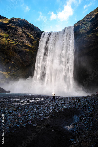 Skogafoss  a spectacular waterfall in southern Iceland